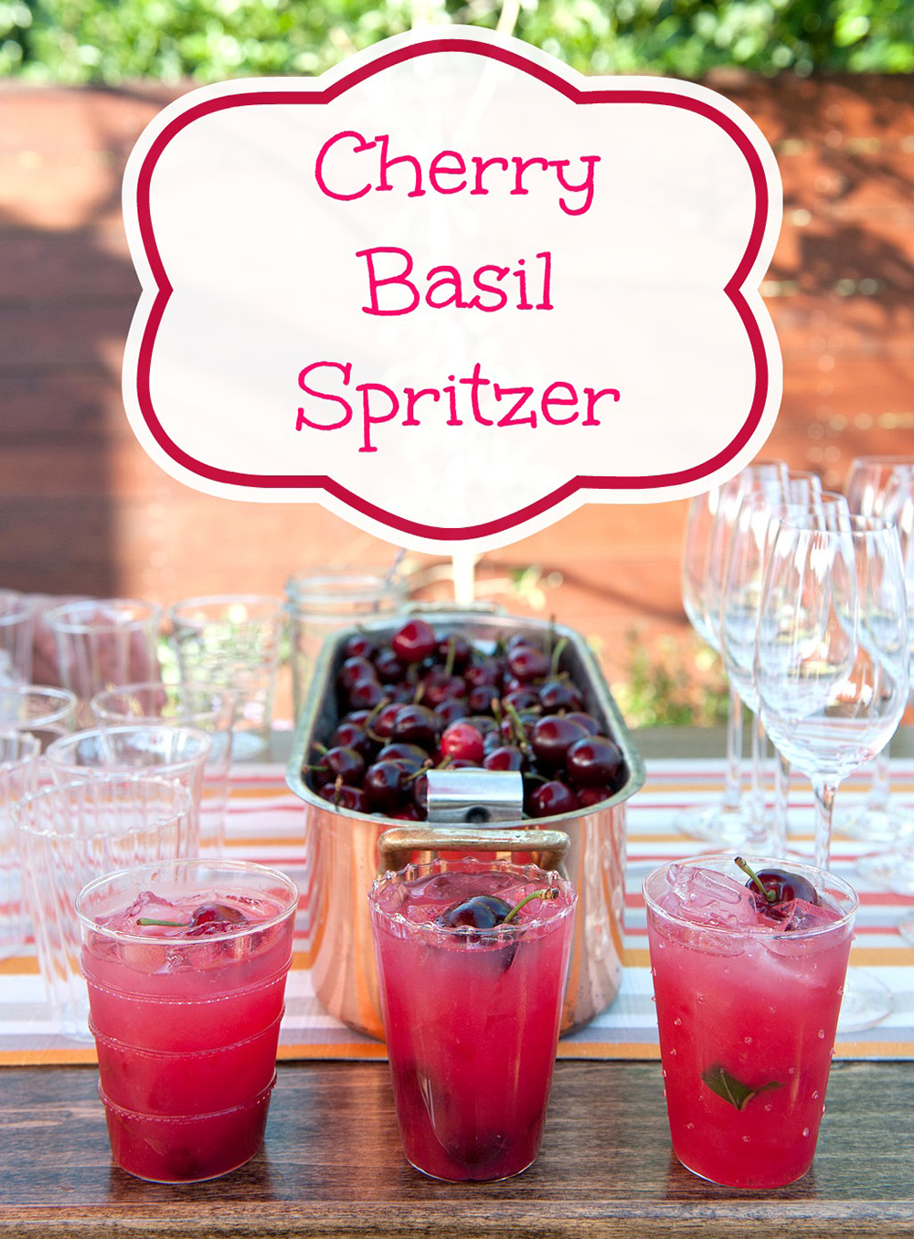 Cherry Basil Spritzer Recipe