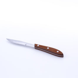 Dark Wooden Handle Steak Knife Classic Party Rentals of Virginia