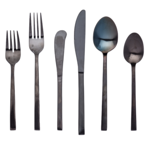 Arezzo Matte Black Flatware