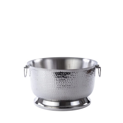 Beverage Tub, Hammered S/S, Insulated, 7 gal
