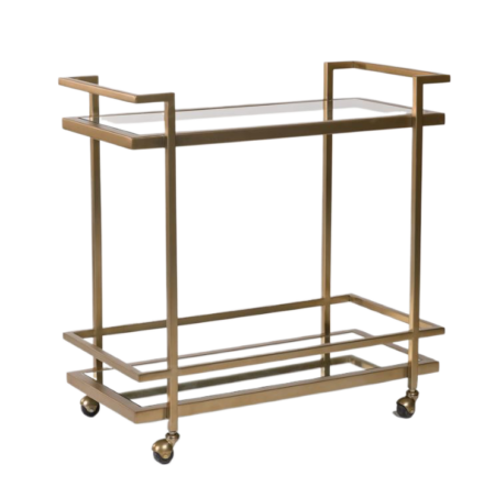 Brentwood Gold Bar Cart