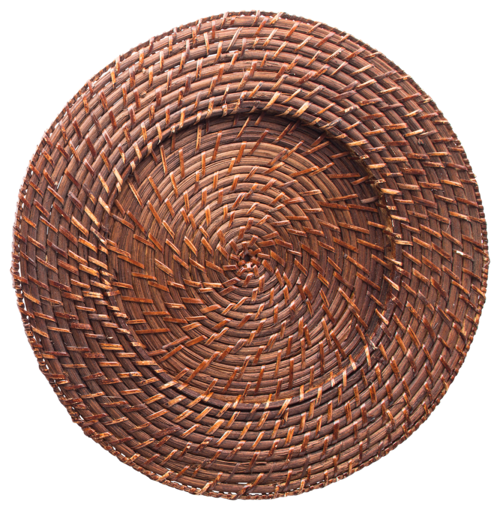 Round Wicker Charger Rental | Encore Events Rentals : Encore Events Rentals