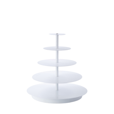 Round White Cupcake Stand (holds 100)