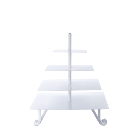 Square White Cupcake Stand (holds 100)