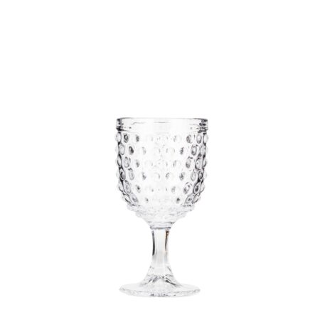 Hobnail Goblet, Clear
