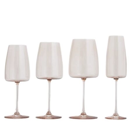 Luxe Blush Beige Glassware