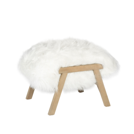 Luxe Fur Ottoman