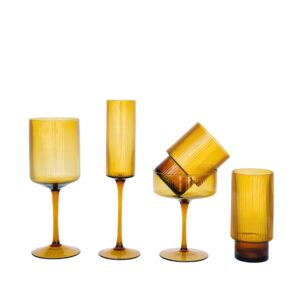 Prism Amber Glassware - Image 7