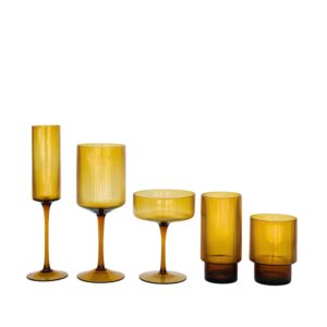 Prism Amber Glassware
