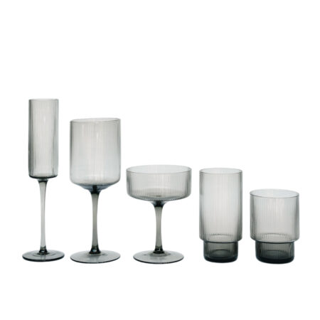 Prism Smoke Glassware