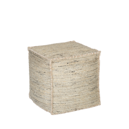Sisal with Black Pouf