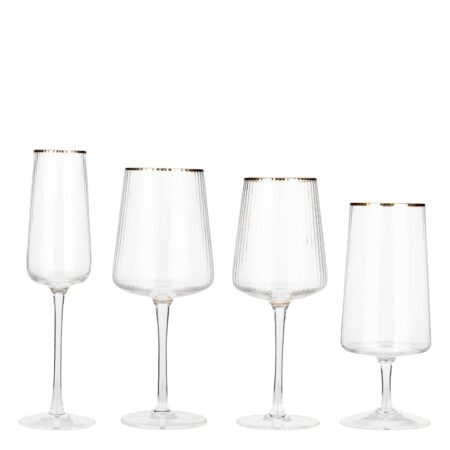 Spectra Gold Rim Glassware