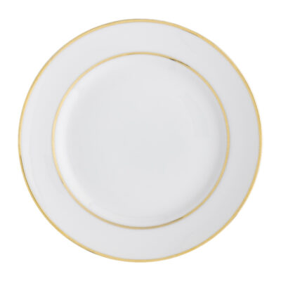 White China with Gold Rim