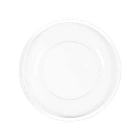 White Rim Glass Charger