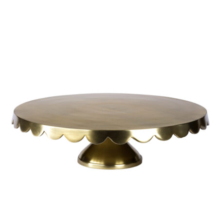 Gold Scallop Cake Stand
