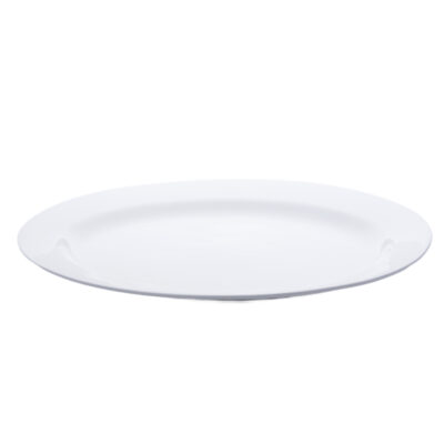Oval White Ceramic Platter 20"x14"