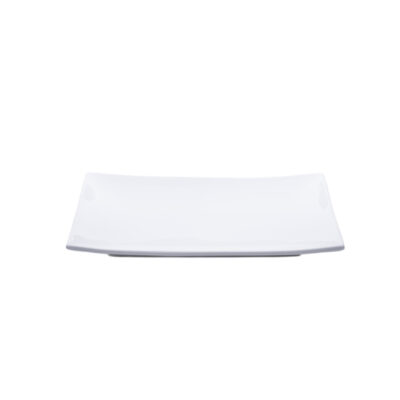 Rectangular White Ceramic Platter 9"x13"