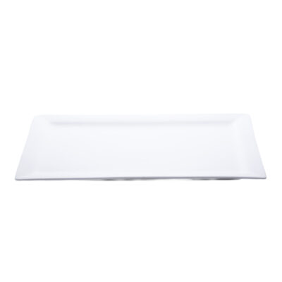 Rectangular White Ceramic Platter 9"x15"