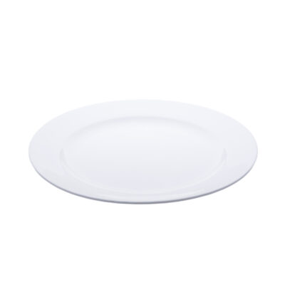 Round White Ceramic Platter 14"
